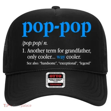 Funny Pop Pop Definition Cool Fathers Day Hat