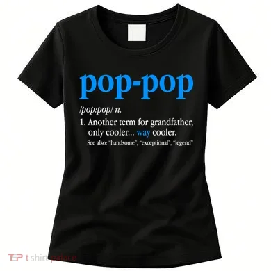 Funny Pop Pop Definition Cool Fathers Day Women's T-Shirt