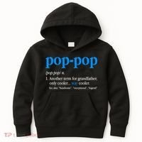 Funny Pop Pop Definition Cool Fathers Day Kids Hoodie thumb 0