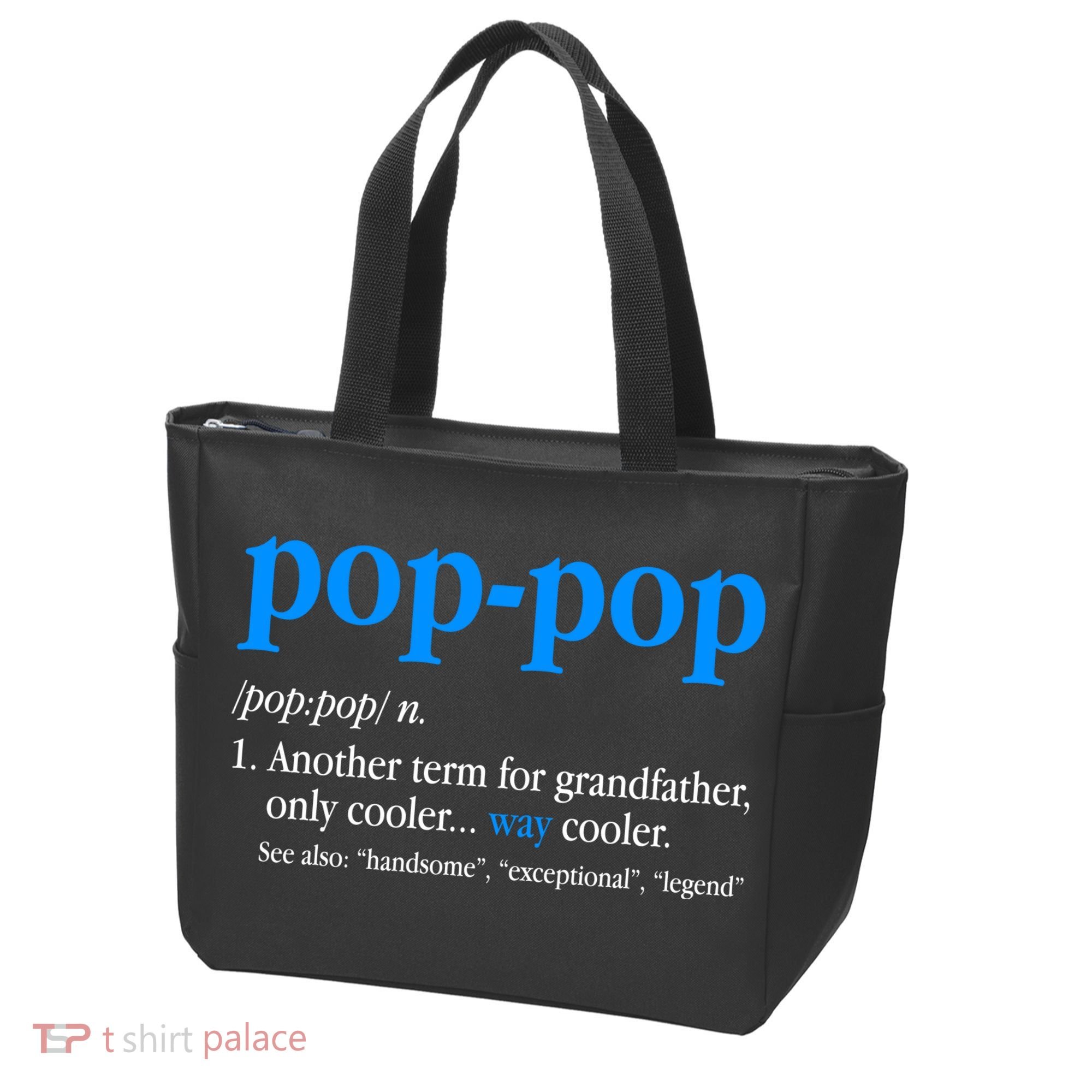 Funny Pop Pop Definition Cool Fathers Day Tote Bag