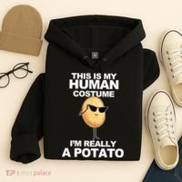 Funny Potato This Is My Human Costume  Hoodie thumb 4