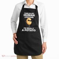 Funny Potato This Is My Human Costume  Apron thumb 2