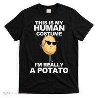 Funny Potato This Is My Human Costume  T-Shirt thumb 0