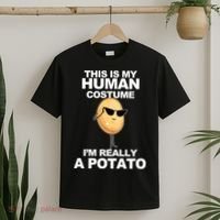 Funny Potato This Is My Human Costume  T-Shirt thumb 2