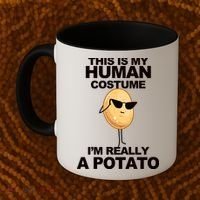 Funny Potato This Is My Human Costume  Coffee Mug thumb 2