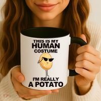 Funny Potato This Is My Human Costume  Coffee Mug thumb 3