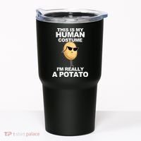 Funny Potato This Is My Human Costume  Tumbler thumb 0