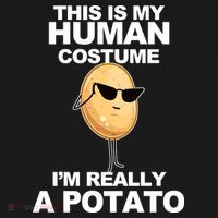 Funny Potato This Is My Human Costume  Mousepad thumb 1
