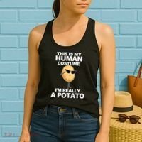 Funny Potato This Is My Human Costume  Women's Tank Top thumb 2