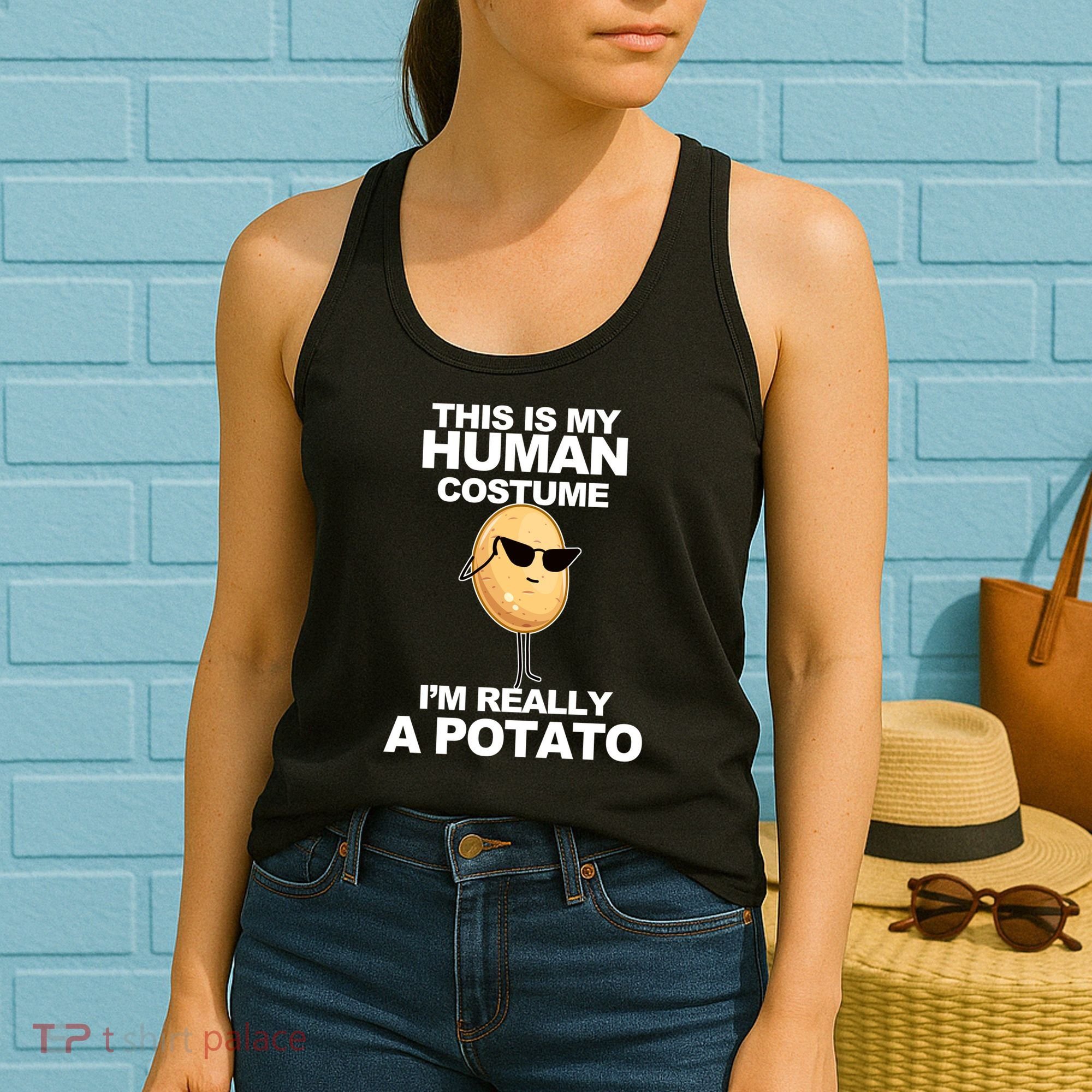 Funny Potato This Is My Human Costume  Women's Tank Top