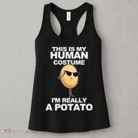 Funny Potato This Is My Human Costume  Women's Tank Top thumb 3