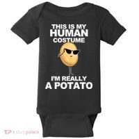 Funny Potato This Is My Human Costume  Baby Bodysuit thumb 0
