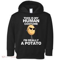 Funny Potato This Is My Human Costume  Toddler Hoodie thumb 0