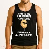 Funny Potato This Is My Human Costume  Tank Top thumb 3