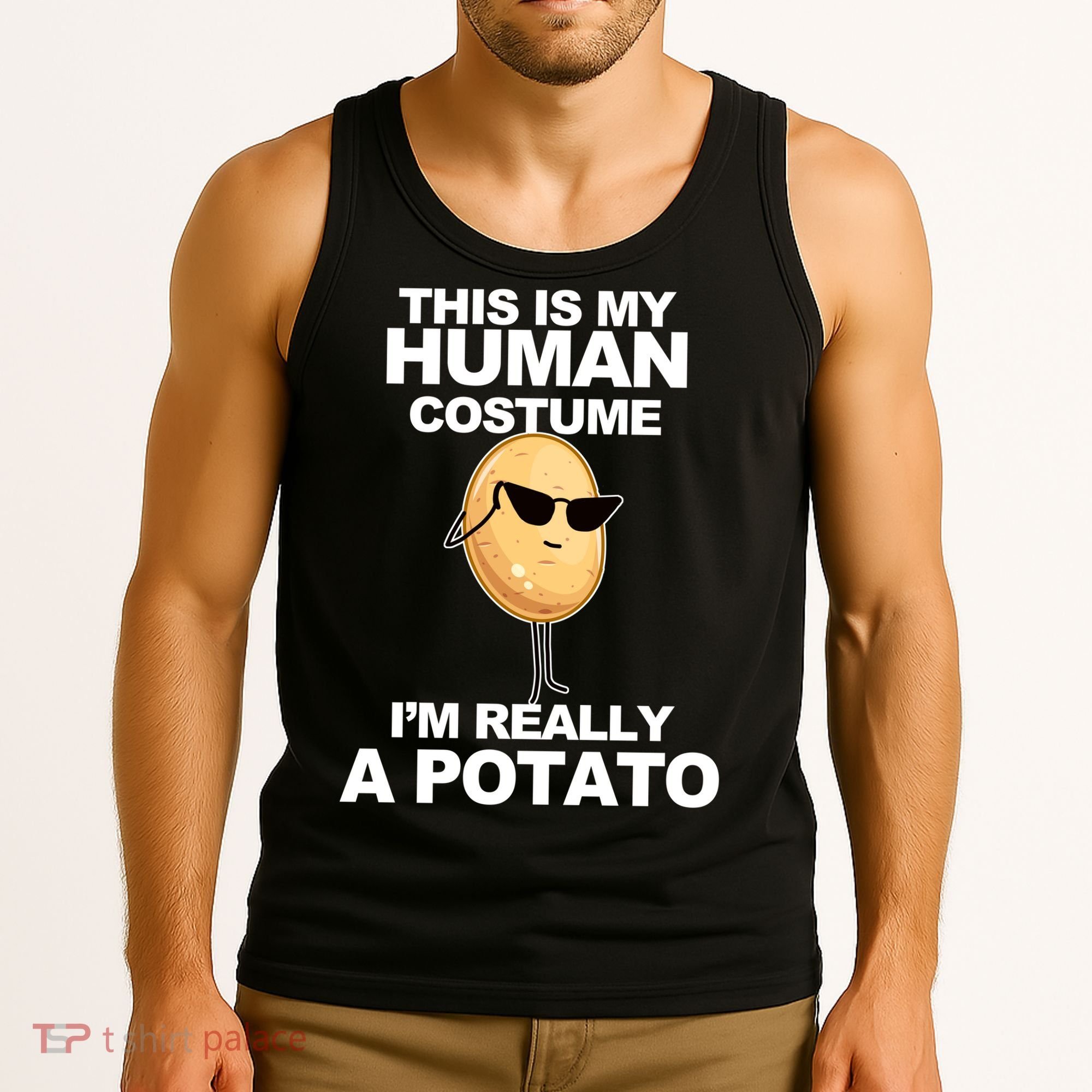 Funny Potato This Is My Human Costume  Tank Top