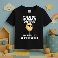 Funny Potato This Is My Human Costume  Toddler T-Shirt thumb 3