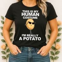 Funny Potato This Is My Human Costume  Women's T-Shirt thumb 2