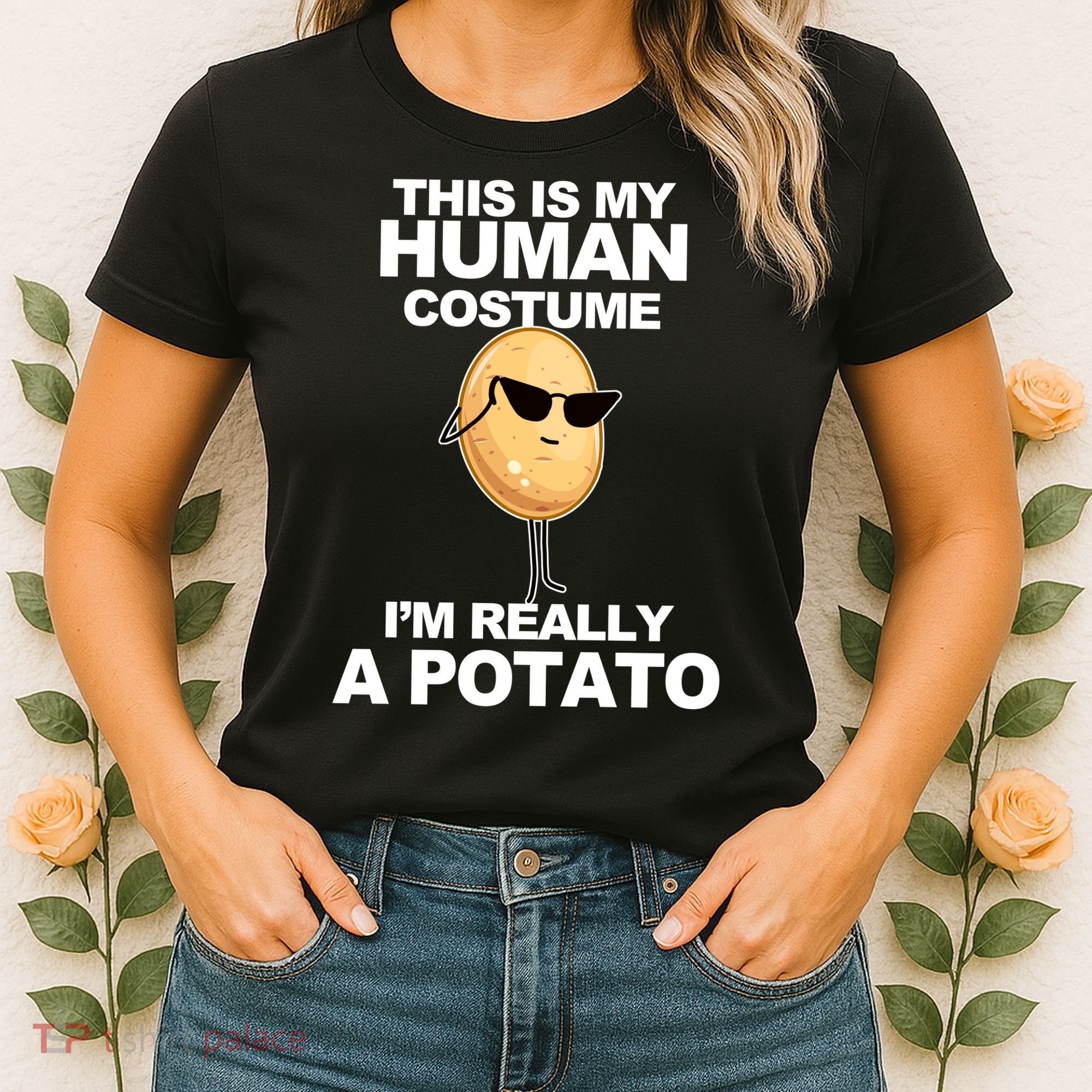 Funny Potato This Is My Human Costume  Women's T-Shirt