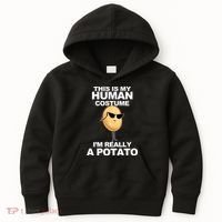 Funny Potato This Is My Human Costume  Kids Hoodie thumb 0