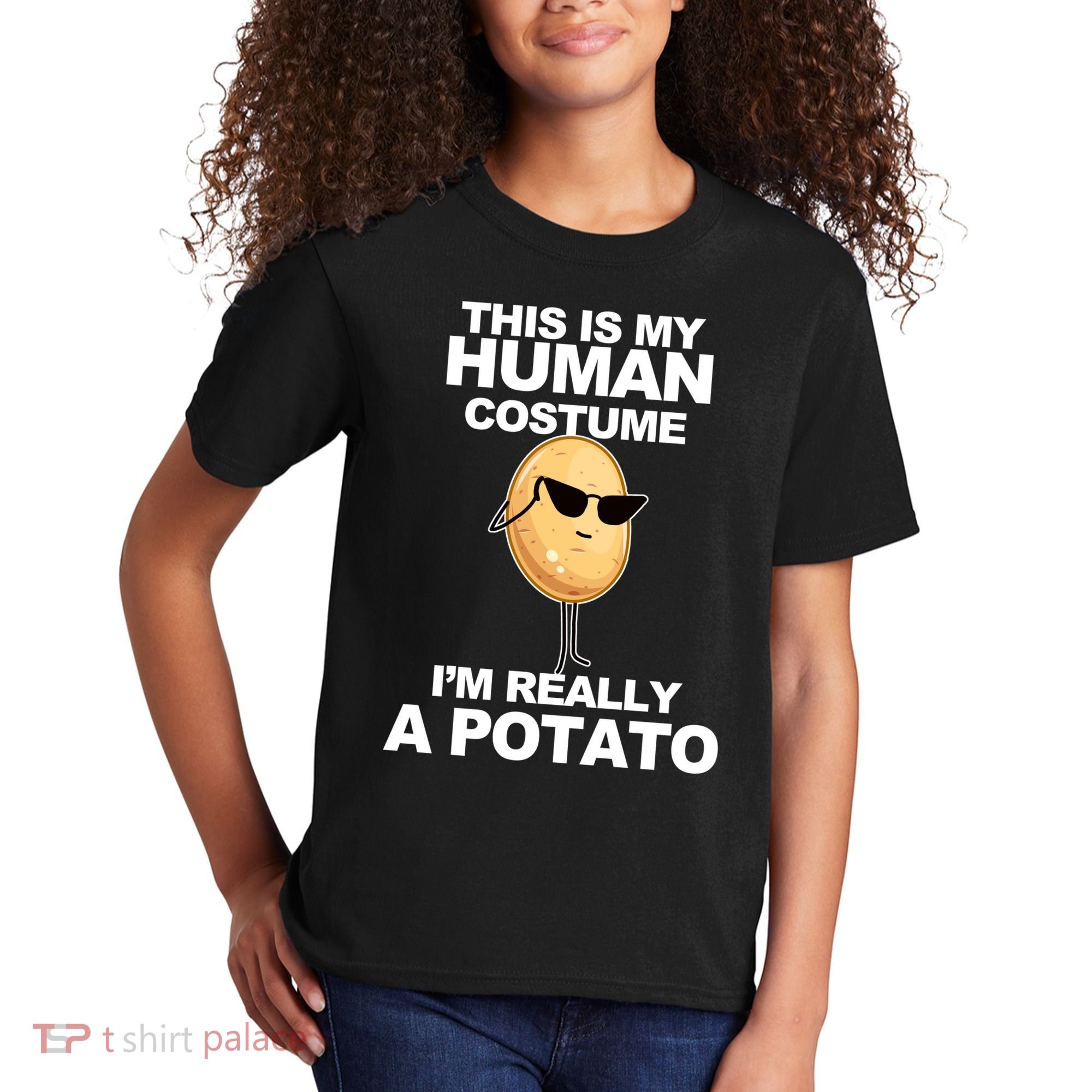 Funny Potato This Is My Human Costume  Kids T-Shirt