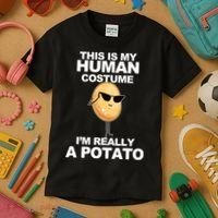 Funny Potato This Is My Human Costume  Kids T-Shirt thumb 3