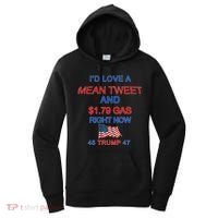 Funny Pro Trump Supporter I'd Love A Mean Tweet Gas Prices Women's Hoodie thumb 0