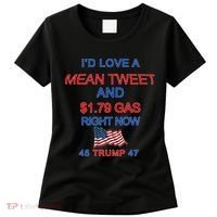 Funny Pro Trump Supporter I'd Love A Mean Tweet Gas Prices Women's T-Shirt thumb 0