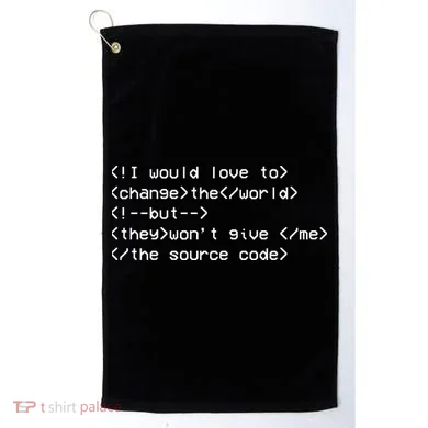 Funny Programmer Change The World Golf Towel