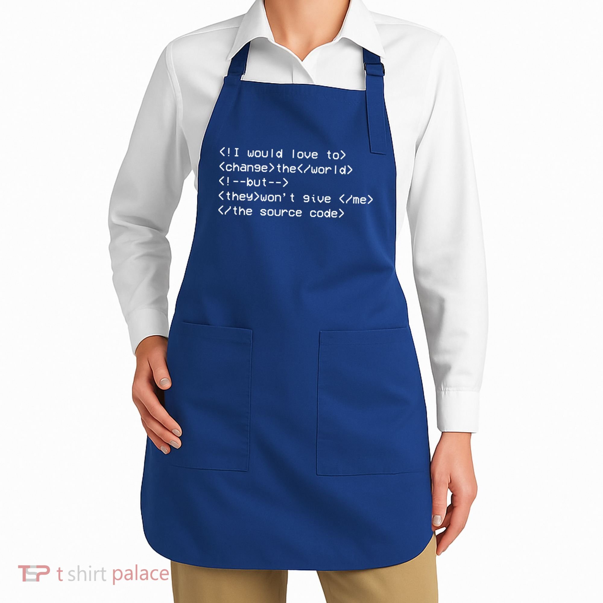 Funny Programmer Change The World Apron