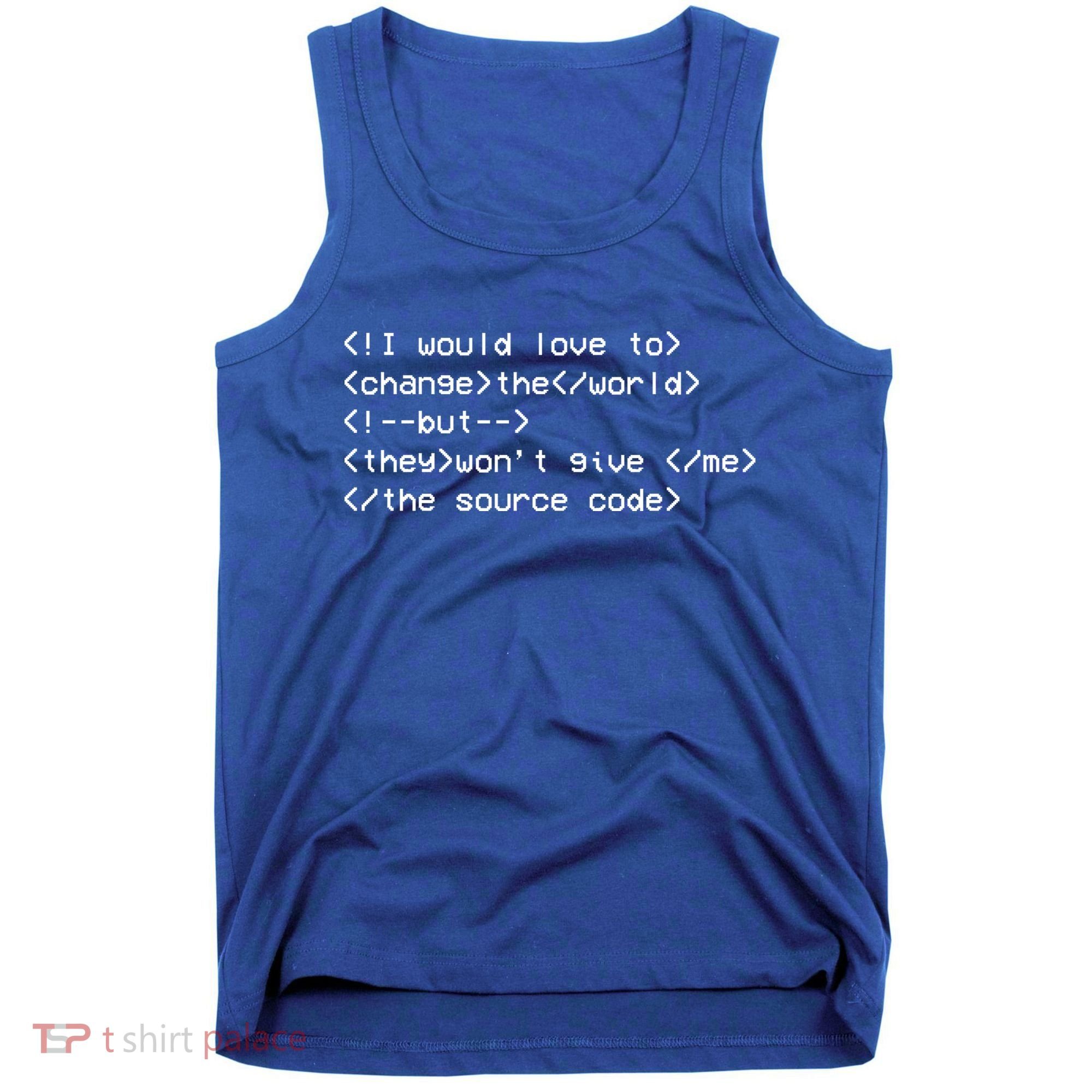 Funny Programmer Change The World Tank Top