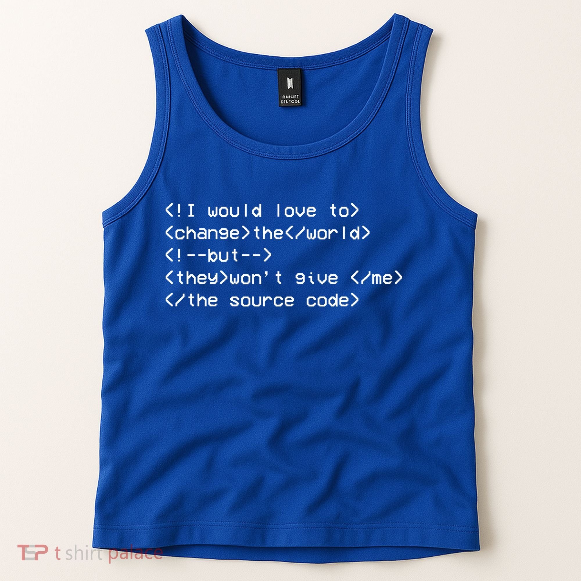 Funny Programmer Change The World Tank Top