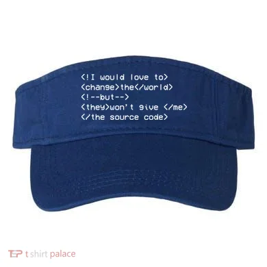 Funny Programmer Change The World Visor
