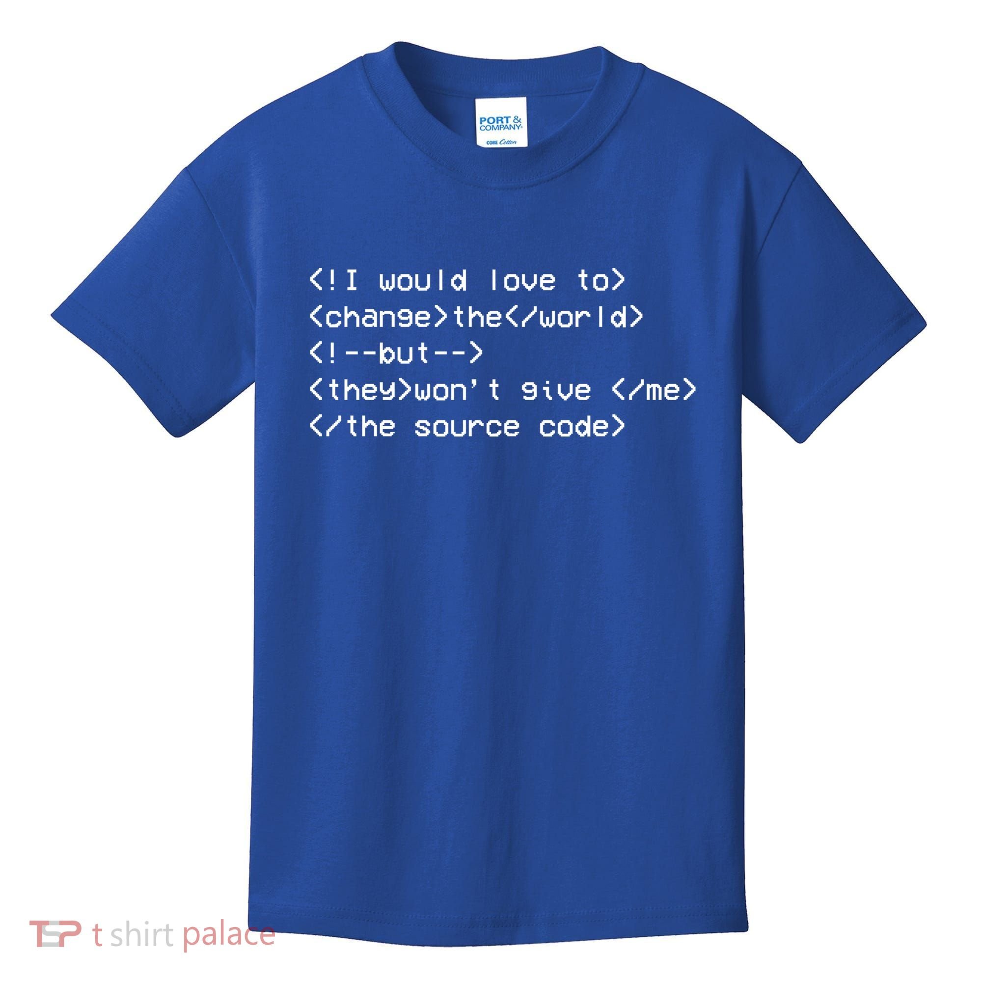 Funny Programmer Change The World Kids T-Shirt