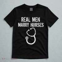 Funny Real Men Marry Nurses Medical T-Shirt thumb 5