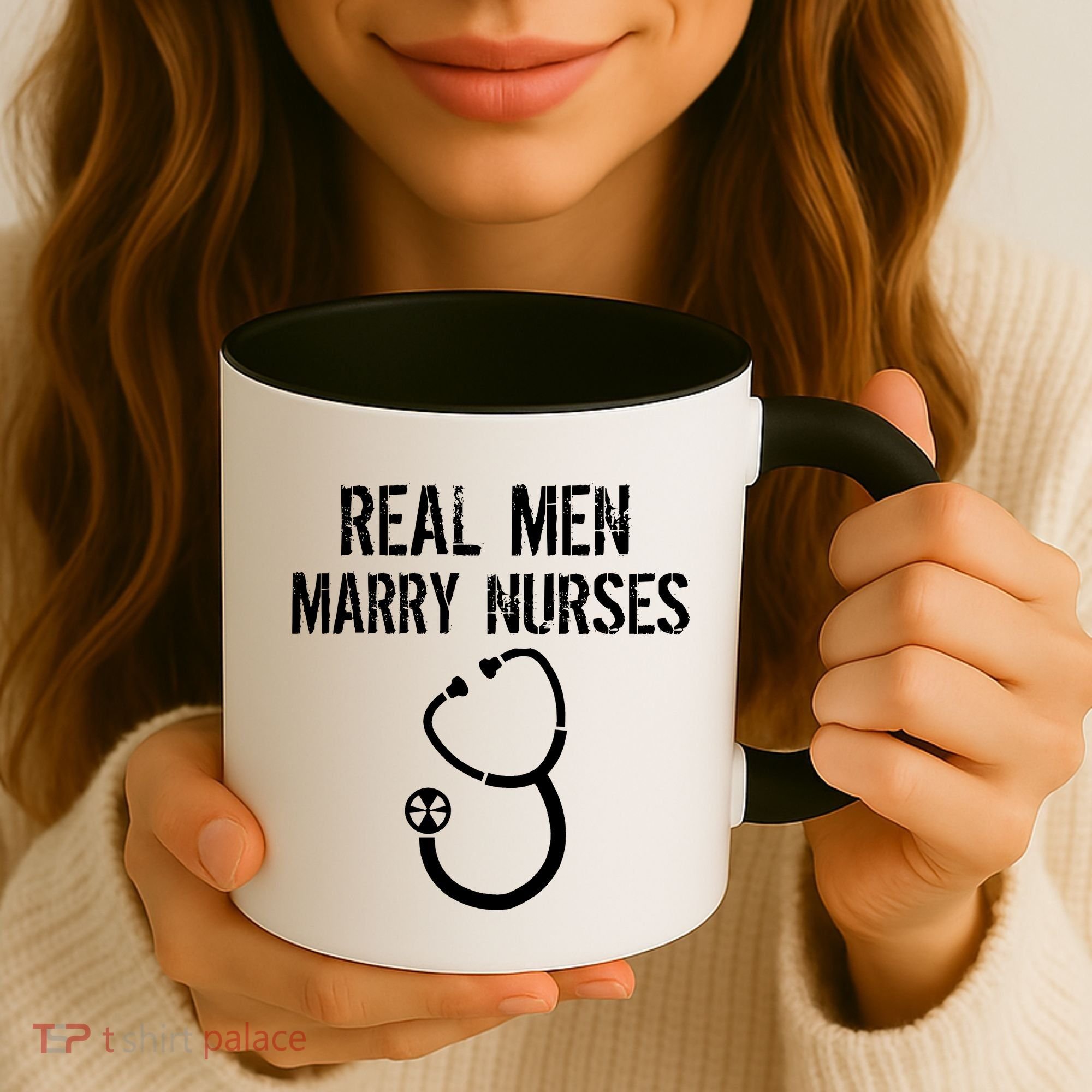 Funny Real Men Marry Nurses Medical Coffee Mug