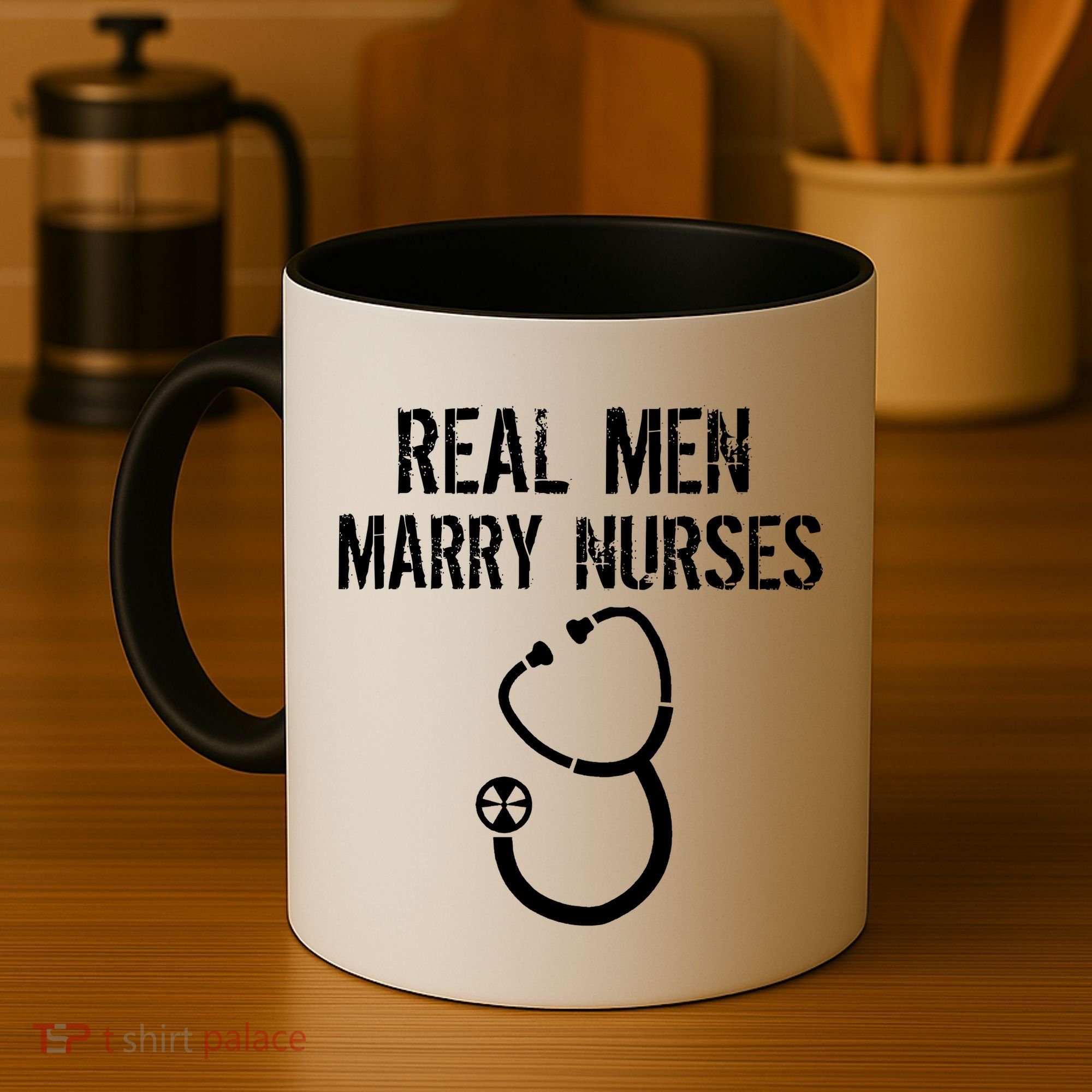 Funny Real Men Marry Nurses Medical Coffee Mug