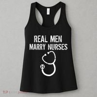 Funny Real Men Marry Nurses Medical Women's Tank Top thumb 3