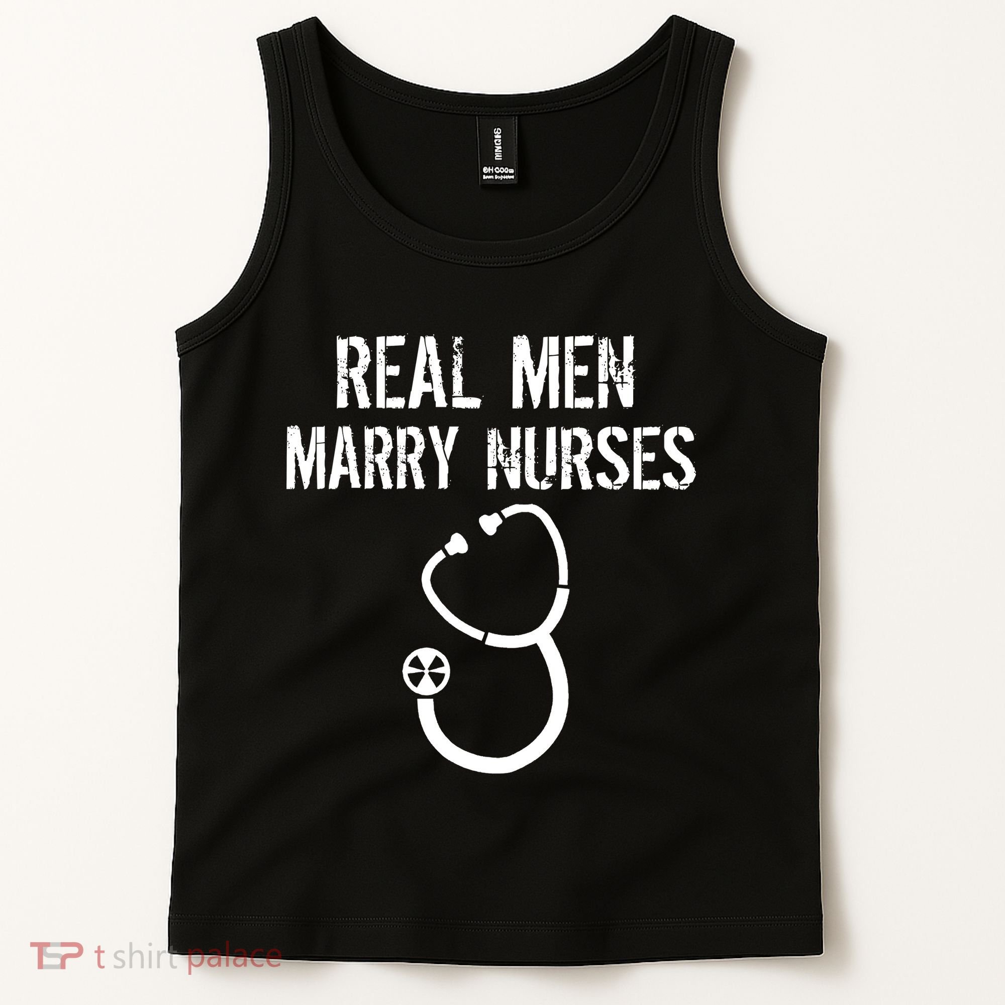 Funny Real Men Marry Nurses Medical Tank Top