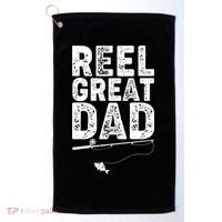 Funny Reel Great Dad Fishing Golf Towel thumb 0