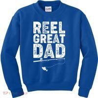 Funny Reel Great Dad Fishing Kids Sweatshirt thumb 0