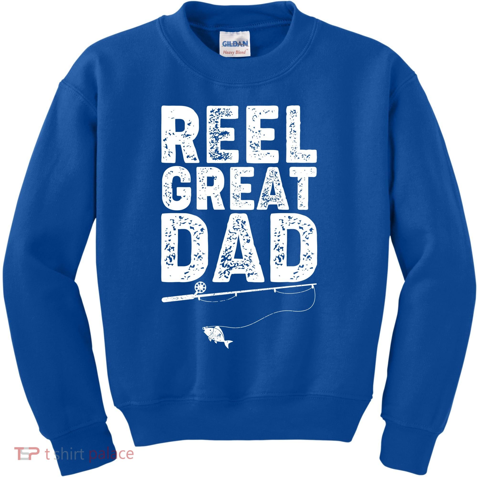 Funny Reel Great Dad Fishing Kids Sweatshirt
