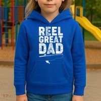 Funny Reel Great Dad Fishing Kids Hoodie thumb 3
