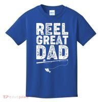 Funny Reel Great Dad Fishing Kids T-Shirt thumb 0