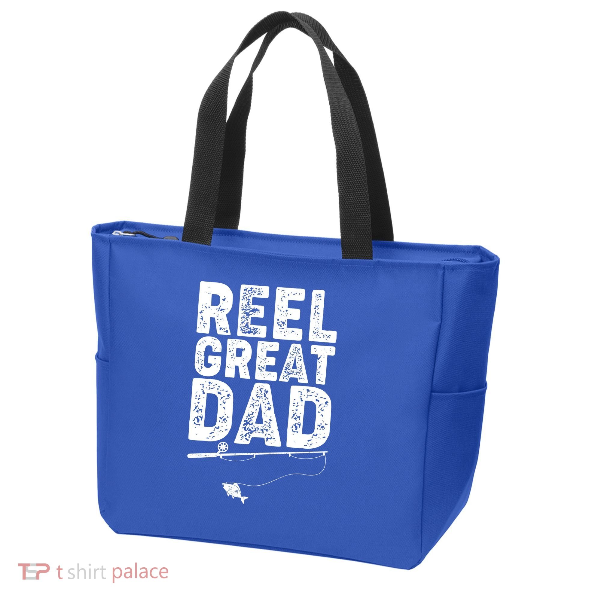Funny Reel Great Dad Fishing Tote Bag