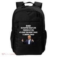 Funny Republican Dad Anti Liberal Child Backpack thumb 0