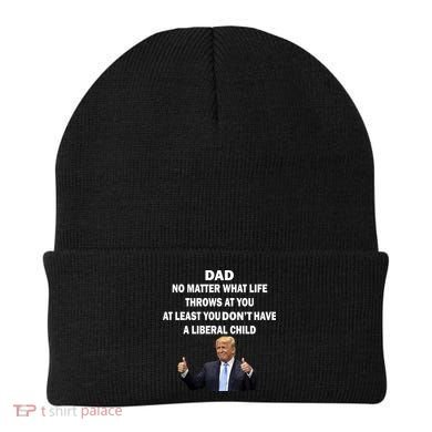 Funny Republican Dad Anti Liberal Child Beanie