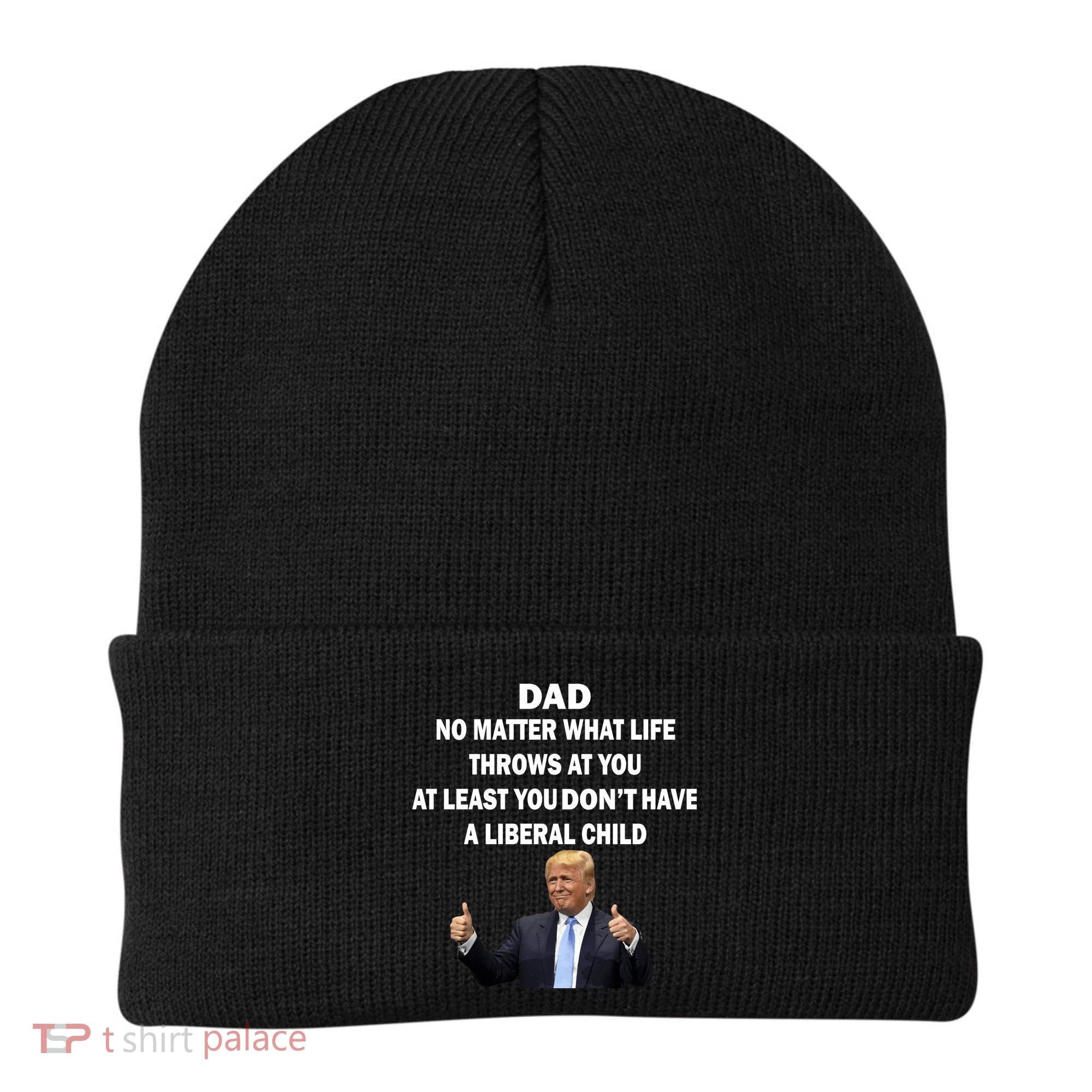 Funny Republican Dad Anti Liberal Child Beanie