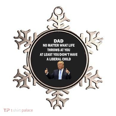 Funny Republican Dad Anti Liberal Child Ornament