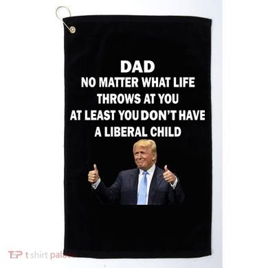 Funny Republican Dad Anti Liberal Child Golf Towel