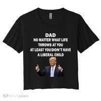 Funny Republican Dad Anti Liberal Child Women's Crop Top Tee thumb 0